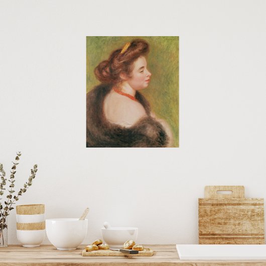 Poster Pierre A Renoir | Portrait de Mme Maurice Denis (Cuisine)