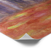 Poster Pierre A Renoir | Vase de tulipes et d'anémones (Coin)