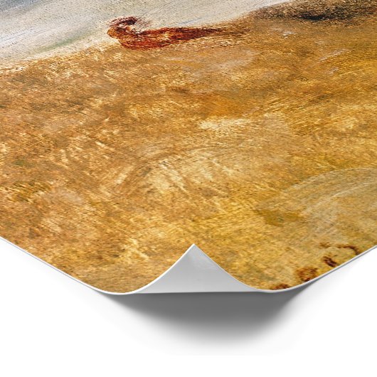 Poster Pierre A Renoir | Vue sur la mer, Guernesey (Coin)