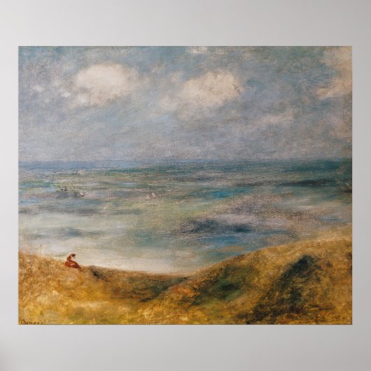 Poster Pierre A Renoir | Vue sur la mer, Guernesey (Devant)