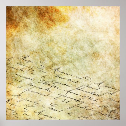 Poster Pierre arrière - plan de calligraphie (Devant)