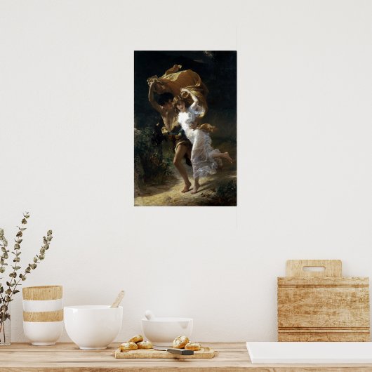 Poster Pierre-Auguste Cot La tempête (Cuisine)