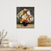 Poster Pierre-Auguste Renoir Bouquet de Chrysanthèmes  (Cuisine)