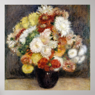 Poster Pierre-Auguste Renoir Bouquet de Chrysanthèmes