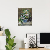 Poster Pierre-Auguste Renoir - Bouquet de printemps (Bureau à domicile)