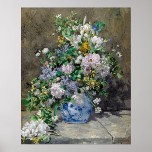 Poster Pierre-Auguste Renoir - Bouquet de printemps (Devant)