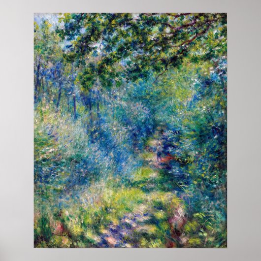 Poster Pierre-Auguste Renoir - Chemin dans la Forêt (Devant)