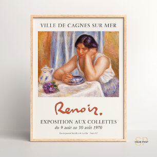 Poster Pierre-Auguste Renoir Cup d'art au chocolat Imprim