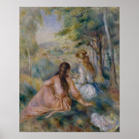 Poster Pierre Auguste Renoir | Dans le pré (Devant)
