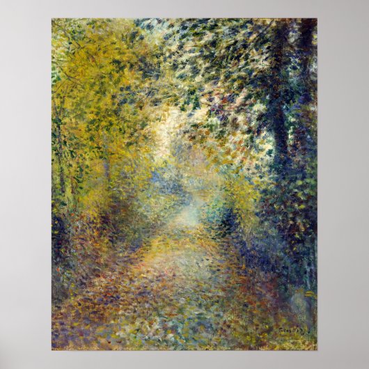 Poster Pierre-Auguste Renoir - Dans les Bois (Devant)