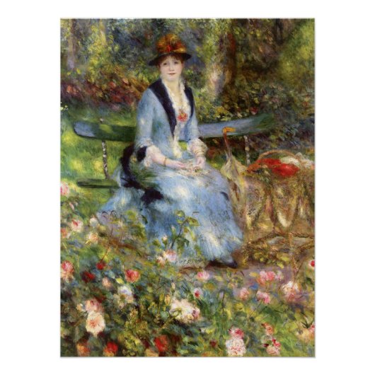 Poster Pierre-Auguste Renoir - Dans les Roses (Devant)
