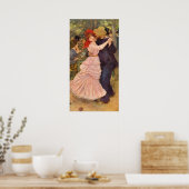 Poster Pierre-Auguste Renoir - Danse à Bougival (1883) (Cuisine)