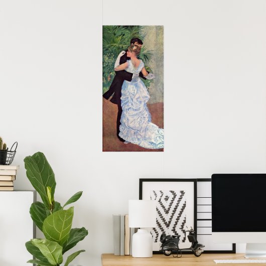 Poster Pierre-Auguste Renoir - Danse à la ville (1883) (Bureau à domicile)