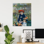 Poster Pierre-Auguste Renoir - Deux Sœurs (Bureau à domicile)