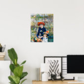 Poster Pierre-Auguste Renoir - Deux soeurs sur la terrass (Bureau à domicile)