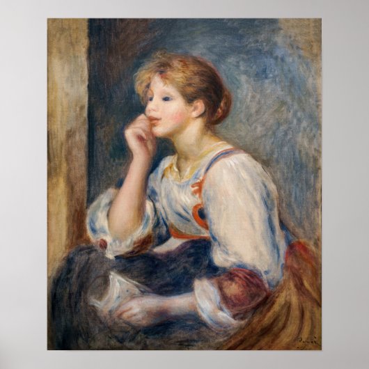 Poster Pierre-Auguste Renoir - Femme avec une lettre (Devant)