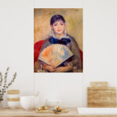 Poster Pierre-Auguste Renoir - Fille avec un ventilateur (Cuisine)