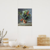 Poster Pierre-Auguste Renoir Fleurs dans un Vase (Cuisine)