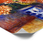 Poster Pierre Auguste Renoir Gladiolas et Dahlias (Coin)