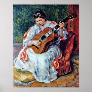 Poster Pierre-Auguste Renoir - guitariste