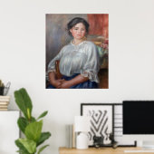 Poster Pierre-Auguste Renoir - Jeune Femme Assis (Bureau à domicile)
