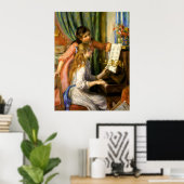 Poster Pierre-Auguste Renoir - Jeunes Filles au Piano (Bureau à domicile)