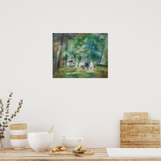 Poster Pierre-Auguste Renoir - La fête à Saint-Cloud (Cuisine)