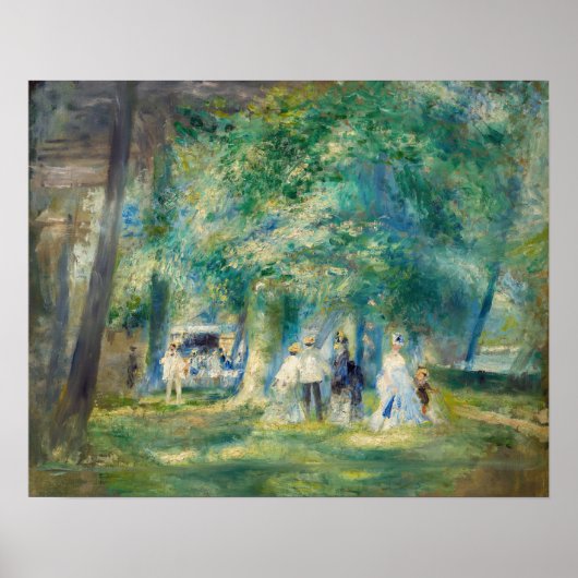 Poster Pierre-Auguste Renoir - La fête à Saint-Cloud (Devant)