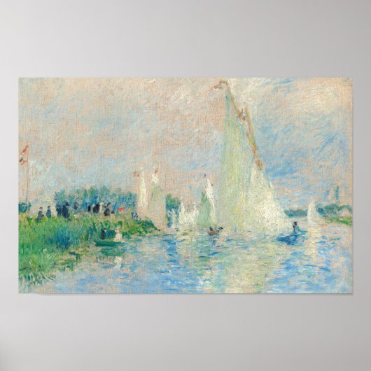 Poster Pierre-Auguste Renoir - La régate à Argenteuil (Devant)