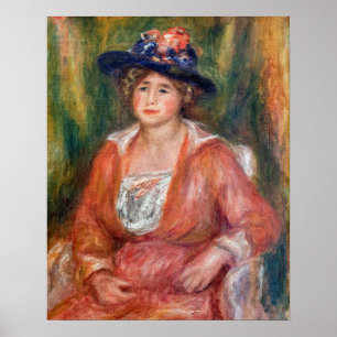 Poster Pierre-Auguste Renoir - Portrait de femme assise