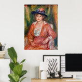 Poster Pierre-Auguste Renoir - Portrait d'une femme assis (Bureau à domicile)