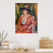 Poster Pierre-Auguste Renoir - Portrait d'une femme assis (Cuisine)