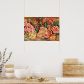 Poster Pierre-Auguste Renoir - Roses (Cuisine)