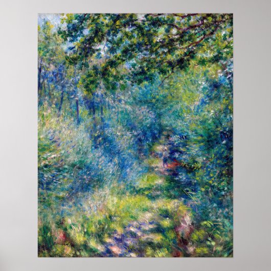 Poster Pierre-Auguste Renoir - Sentier dans la forêt (Devant)