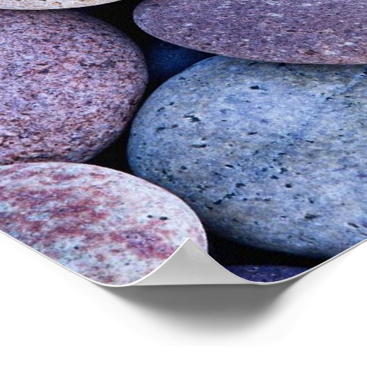 Poster Pierre bleu roches (Coin)