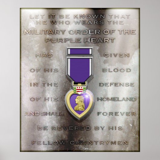 Poster Pierre Brune "PURPLE HEART" (Devant)