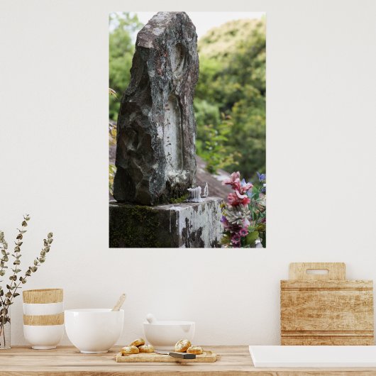 Poster Pierre commémorative bouddhiste (Cuisine)