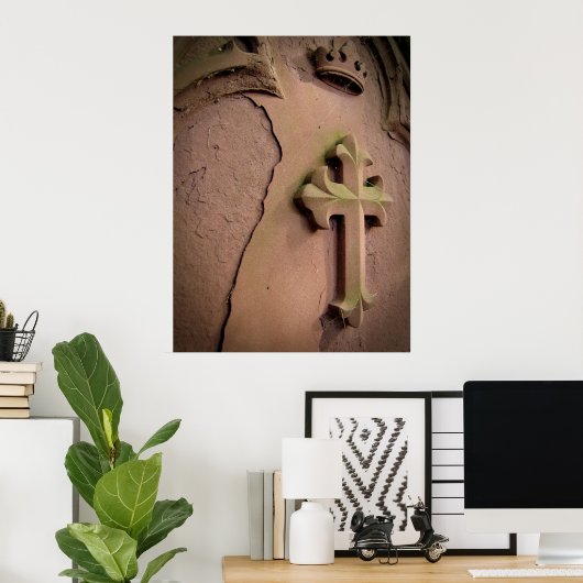 Poster Pierre Croix pierre pierre pierre pierre (Bureau à domicile)