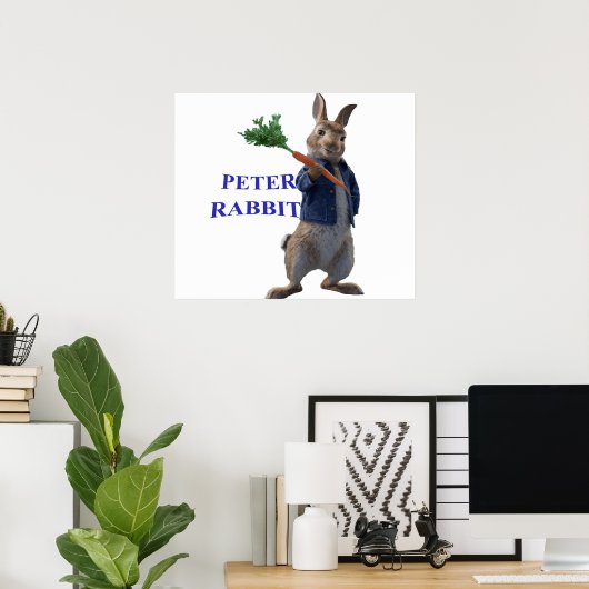 Poster Pierre de lapin (Bureau à domicile)