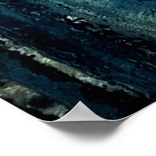 Poster Pierre de marbre bleu (Coin)