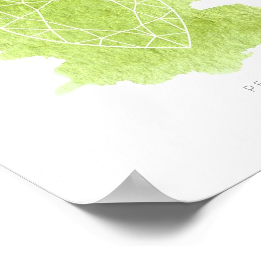 Poster Pierre de naissance Peridot août (Coin)