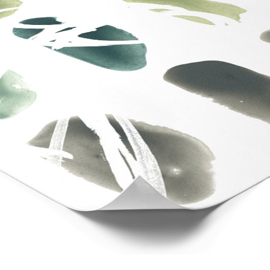 Poster Pierre de rune - Vert (Coin)