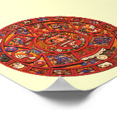 Poster Pierre du calendrier aztèque - affiche/tirage (Coin)