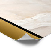 Poster Pierre en marbre blanc / L'art frontalier en or no (Coin)