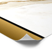 Poster Pierre en marbre blanc / L'art frontalier en or no (Coin)