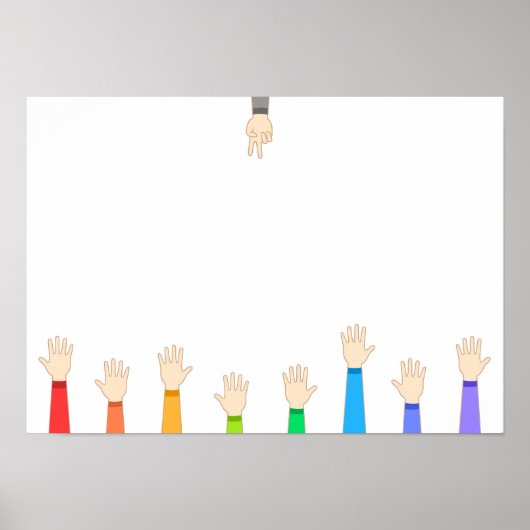 Poster Pierre-feuille-ciseaux. (Devant)