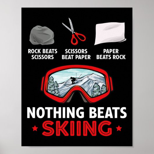Poster Pierre Feuille Ciseaux Rien ne vaut le ski (Devant)