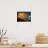 Poster Pierre-Jacques Volaire : L'éruption du Vésuve (Cuisine)