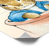 Poster Pierre le Lapin assis dans une marmite (Coin)