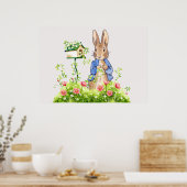 Poster Pierre le lapin dans son jardin (Cuisine)